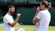 Novak Djokovic und Alexander Zverev philosophieren in Wimbledon