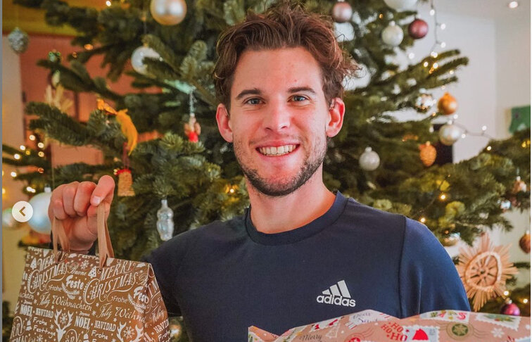 Dominic Thiem did not go away empty-handed with the gifts