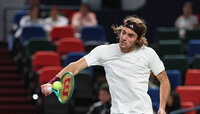 Stefanos Tsitsipas steht im Halbfinale von Almaty. Stefanos Tsitsipas steht im Halbfinale von Almaty.