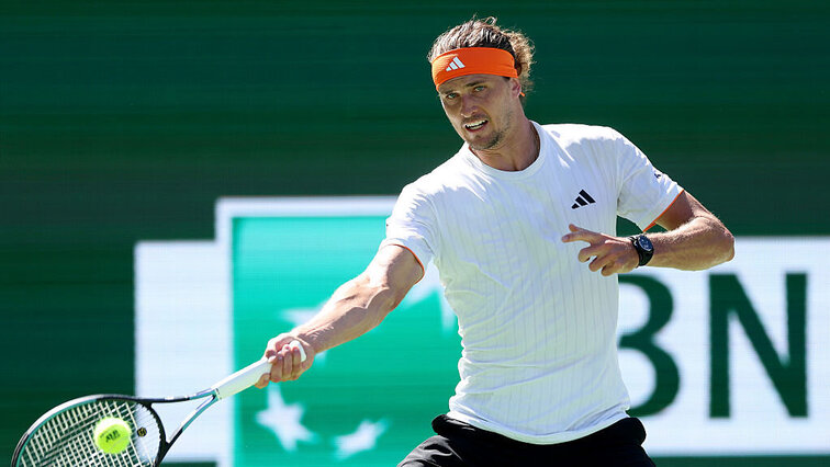 Sascha Zverev geriet gegen Jannik Sinner ins Hintertreffen