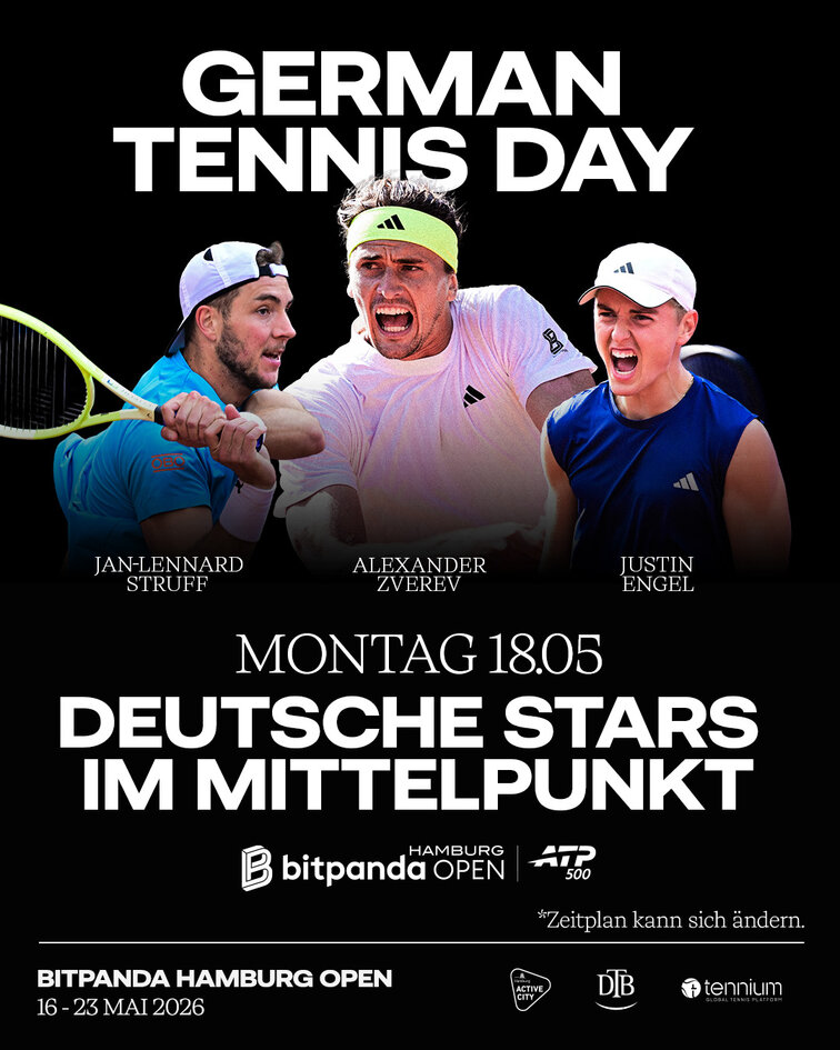 Am 18. Mai gibt es in Hamburg den German Tennis Day