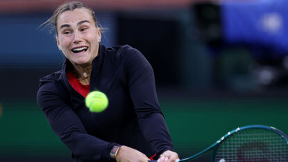 Aryna Sabalenka hat in Indian Wells der Kälte getrotzt Aryna Sabalenka hat in Indian Wells der Kälte getrotzt