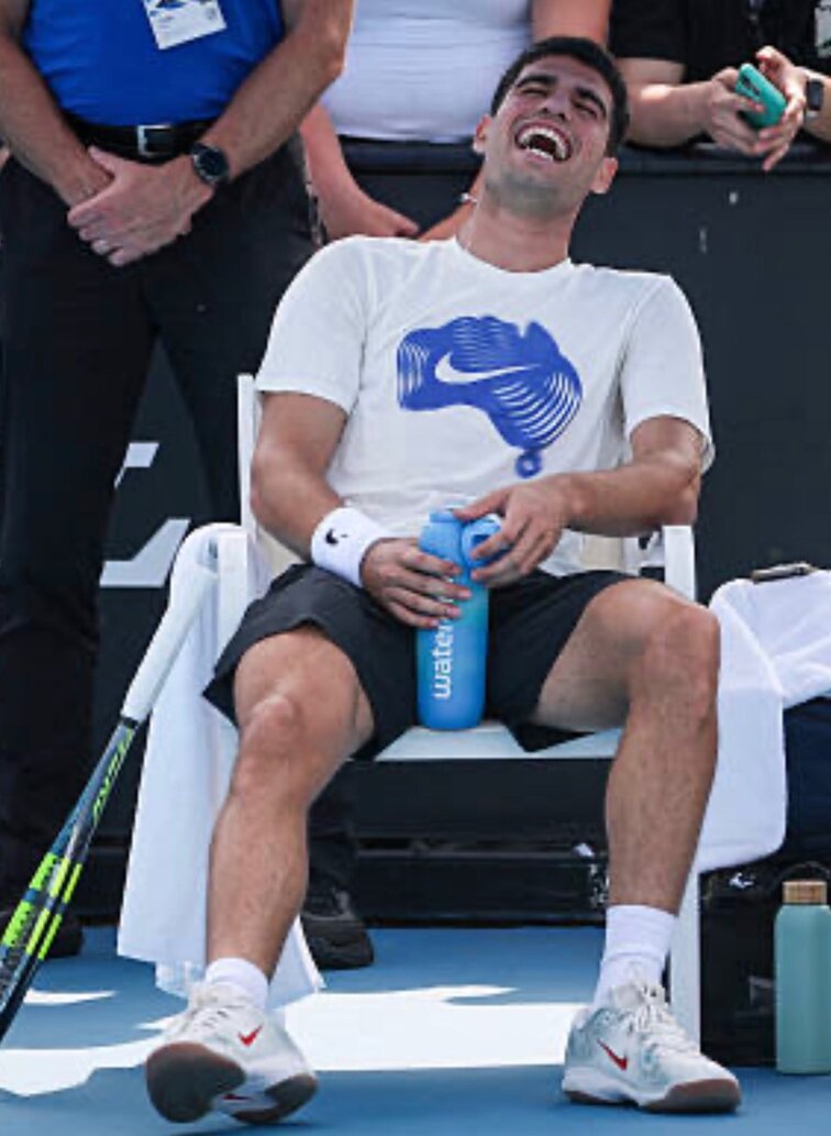 Carlos Alcaraz hat in Melbourne seinen Spaß