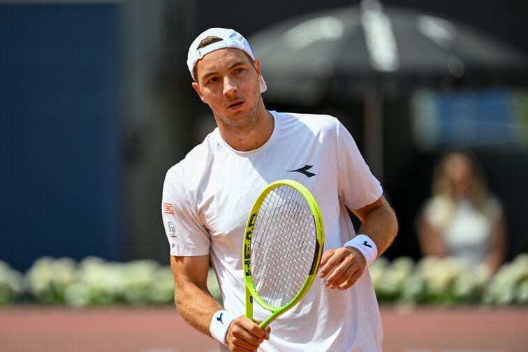 Jan-Lennard Struff musste am Dienstag hart arbeiten Jan-Lennard Struff musste am Dienstag hart arbeiten
