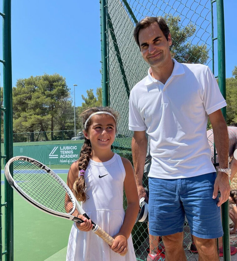 Roger Federer beim Besuch der Ljubicic-Akademie auf Losinj Roger Federer beim Besuch der Ljubicic-Akademie auf Losinj