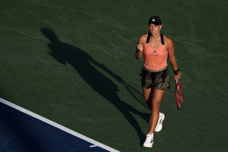 Angelique Kerber fought her way into the second round