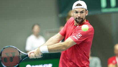 Nach seinem Halbfinal-Einzug in der Vorwoche steht Jurij Rodionov in Cherbourg ebenfalls bereits im Viertelfinale. GEPA Pictures