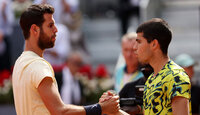 Karen Khachanov hat gegen Carlos Alcaraz noch keinen Satz gewonnen