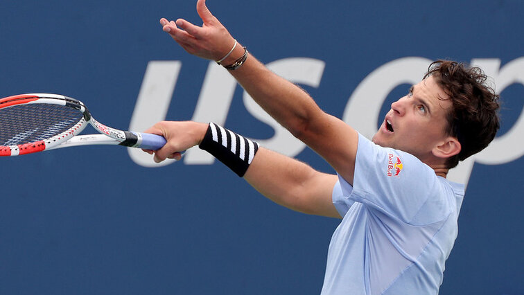 Dominic Thiem am Montag in Flushing Meadows Dominic Thiem am Montag in Flushing Meadows