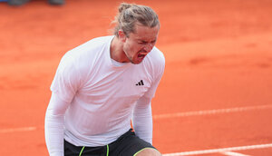 Endlich wieder positive Emotionen bei Alexander Zverev