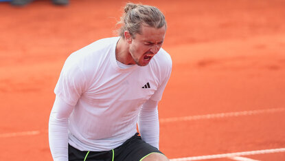 Endlich wieder positive Emotionen bei Alexander Zverev Endlich wieder positive Emotionen bei Alexander Zverev