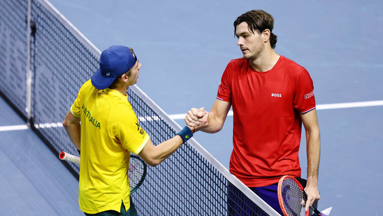 Taylor Fritz (re.) vs. Alex de Minaur (li.) Taylor Fritz (re.) vs. Alex de Minaur (li.)