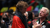 In Brisbane ein Team: Alexander Zverev und Boris Becker