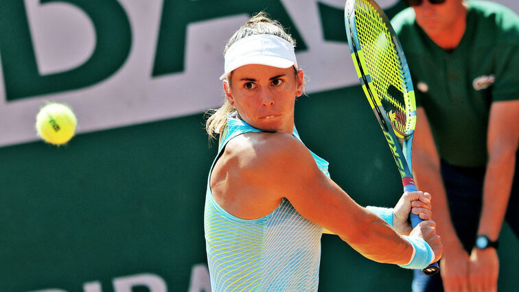 Julia Grabher am Montag in Roland-Garros Julia Grabher am Montag in Roland-Garros