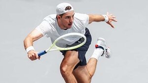 Jan-Lennard Struff im deutschen Trikot beim Davis Cup