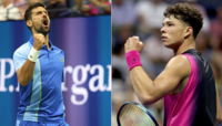 Ben Shelton fordert erstmals in seiner Karriere Novak Djokovic. Ben Shelton fordert erstmals in seiner Karriere Novak Djokovic.