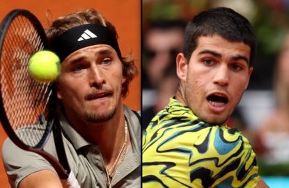 Alexander Zverev, Carlos Alcaraz Alexander Zverev, Carlos Alcaraz