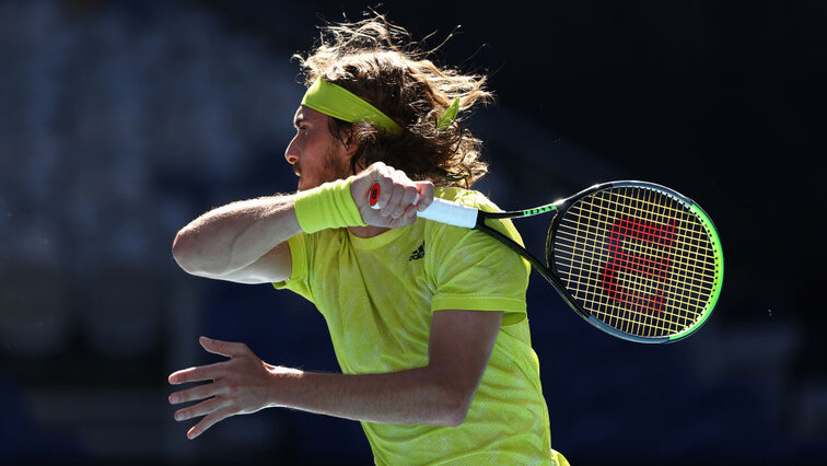 Stefanos Tsitsipas hatte es am Samstag eilig Stefanos Tsitsipas hatte es am Samstag eilig