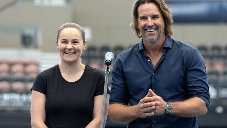 Ashleigh Barty und Patrick Rafter in Brisbane Ashleigh Barty und Patrick Rafter in Brisbane