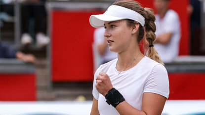 Nach überzeugendem Sieg gegen Victoria Azarenka muss Anna Kalinskays noch auf ihre Finalgegnerin warten. Getty Images