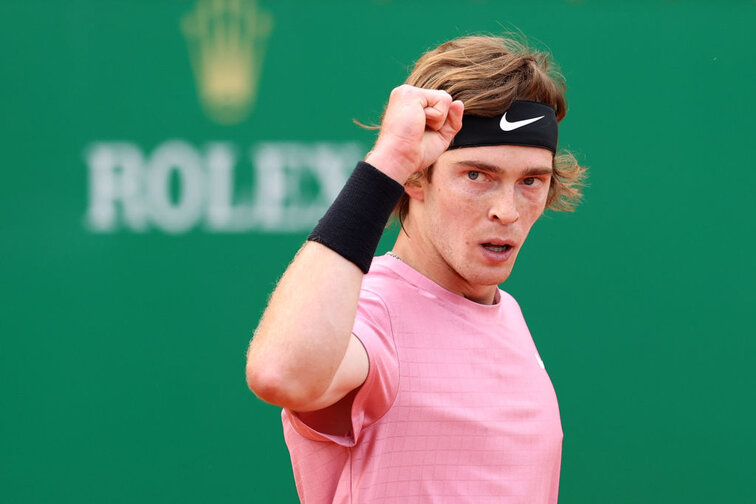 Andrey Rublev at the ATP Masters 1000 tournament in Monte Carlo