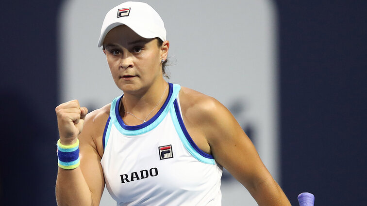 Ashleigh Barty hat in Miami zugeschlagen Ashleigh Barty hat in Miami zugeschlagen