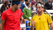 Dominic Thiem (r.) und Karen Khachanov (l.) gemeinsam beim Doppel 2017