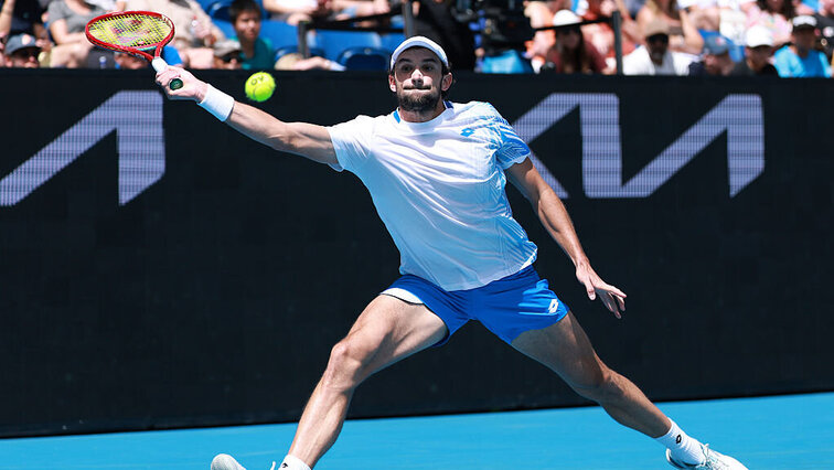 Valentin Vacherot spielte gegen Ben Shelton einen außergewöhnlichen Return.