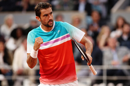 Marin Cilic steht nach einem Sieg über Daniil Medvedev im Viertelfinale Marin Cilic steht nach einem Sieg über Daniil Medvedev im Viertelfinale