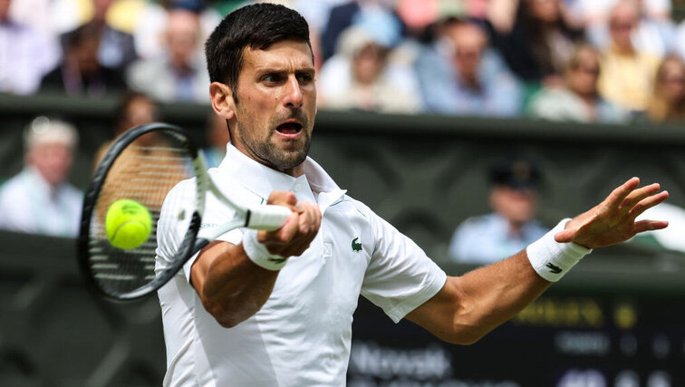Novak Djokovic Novak Djokovic ist problemlos in das Achtelfinale in Wimbledon 2022 eingezogen