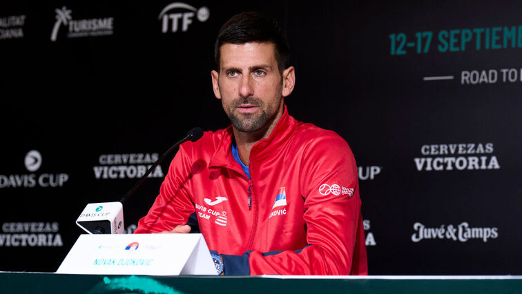 Novak Djokovic am Donnerstag in Valencia