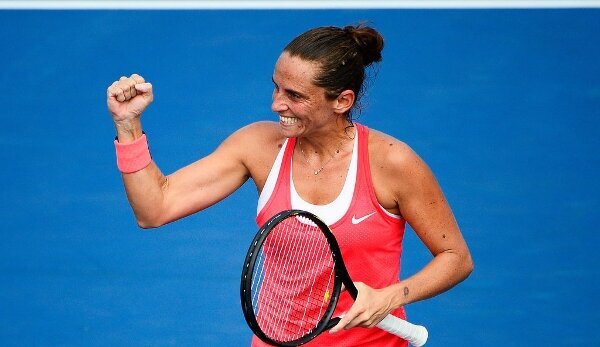 Roberta Vinci mit 32 Jahren in ihrem ersten GrandSlamHalbfinale