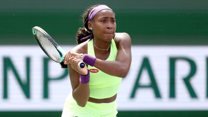 Coco Gauff hatte mit Elise Mertens wenig Mühe. Coco Gauff hatte mit Elise Mertens wenig Mühe.