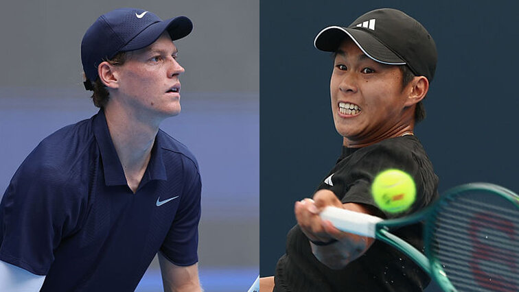 Jannik Sinner trifft heute zum ersten Mal auf Learner Tien