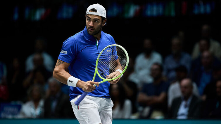 Mit seinen bisherigen beiden Einzel-Siegen hat Matteo Berrettini großen Anteil an der guten Ausgangsposition des italienischen Teams. Getty Images