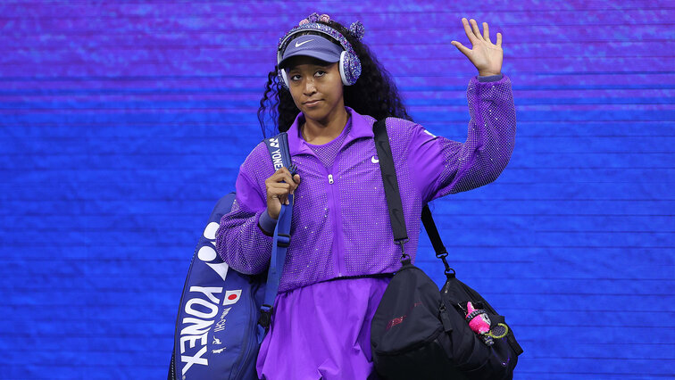 Halbfinalistin Naomi Osaka im persönlich zusammengestellten Ensemble von Nike Halbfinalistin Naomi Osaka im persönlich zusammengestellten Ensemble von Nike