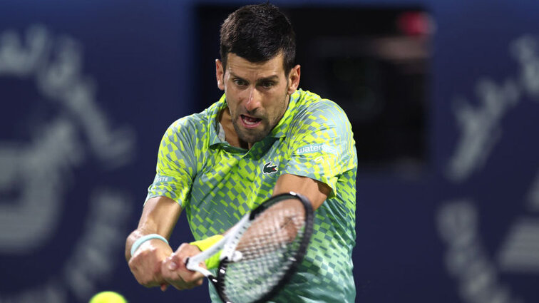 Novak Djokovic is in the semifinals in Dubai