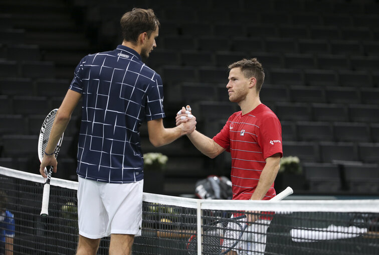 Daniil Medvedev will meet Diego Schwartzman at the ATP Finals on Friday evening