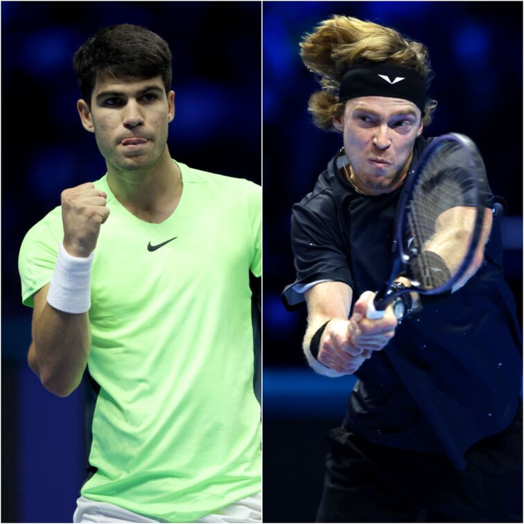 Carlos Alcaraz trifft auf Andrey Rublev Carlos Alcaraz trifft auf Andrey Rublev