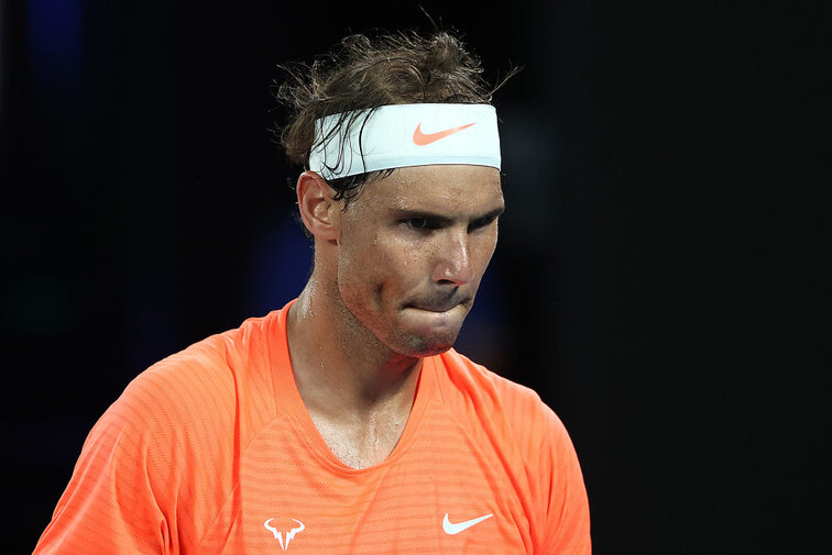 Rafael Nadal at the Australian Open in Melbourne