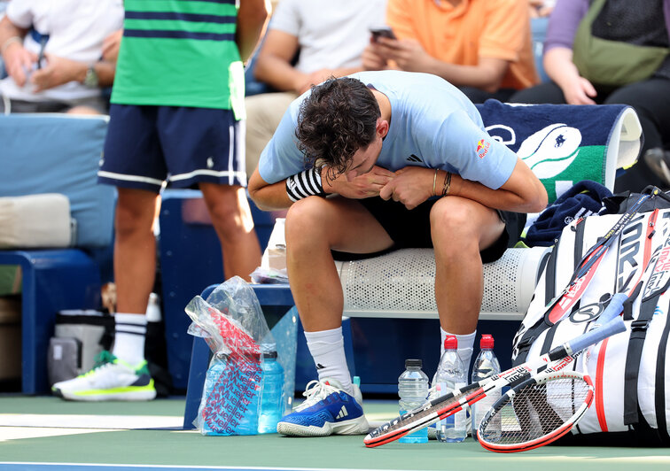 Bei den US Open musste Dominic Thiem in der zweiten Runde aufgeben