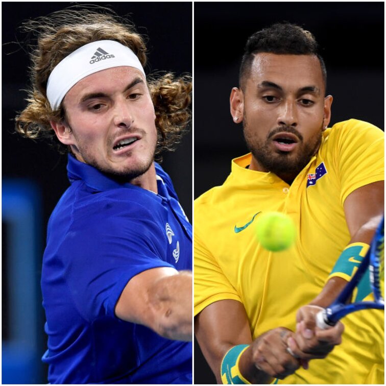 Stefanos Tsitsipas und Nick Kyrgios sind beim Thema On-Court-Coaching geteilter Meinung Stefanos Tsitsipas und Nick Kyrgios sind beim Thema On-Court-Coaching geteilter Meinung