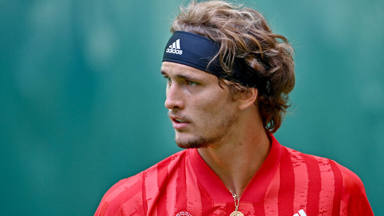 Alexander Zverev am Donnerstag in HalleWestfalen Alexander Zverev on Thursday in HalleWestfalen