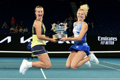 Barbora Krejcikova und Katerina Siniakova holen bei den Australian Open 2023 ihren siebenten Major-Titel