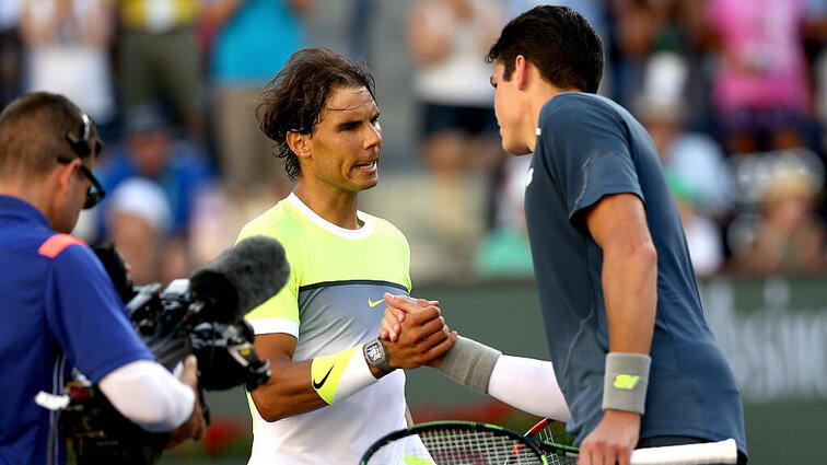 Im Jahr 2015 siegte Milos Raonic in Indian Wells in einem spektakulären Match gegen Rafael Nadal. Im Jahr 2015 siegte Milos Raonic in Indian Wells in einem spektakulären Match gegen Rafael Nadal.