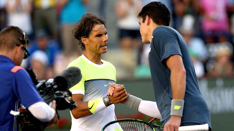 Im Jahr 2015 siegte Milos Raonic in Indian Wells in einem spektakulären Match gegen Rafael Nadal.