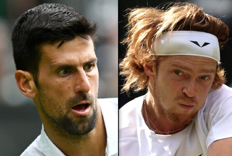 Novak Djokovic, Andrey Rublev Novak Djokovic, Andrey Rublev