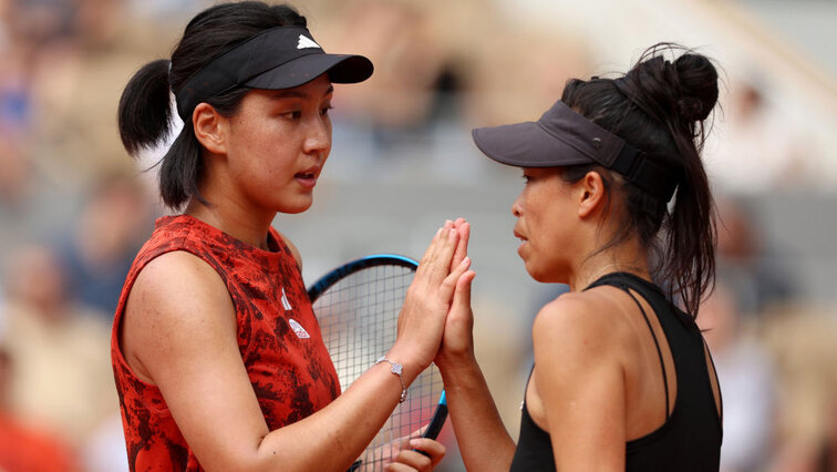 Xinyu Wang und Su-Wei Hsieh haben in Roland Garros 2023 den Doppel-Titel geholt