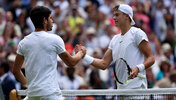 Carlos Alcaraz und Holger Rune im Viertelfinale von Wimbledon 2023