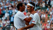 Rafael Nadal und Roger Federer in Wimbledon